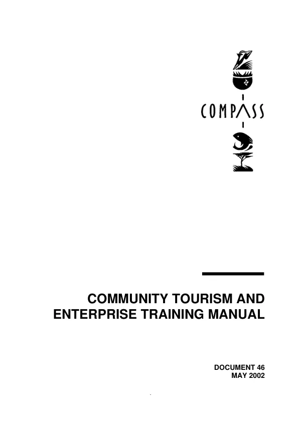 Community tourism and enterprise training manual