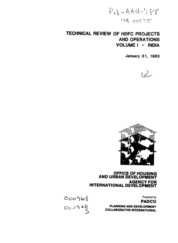 Technical review of HDFC projects and operations