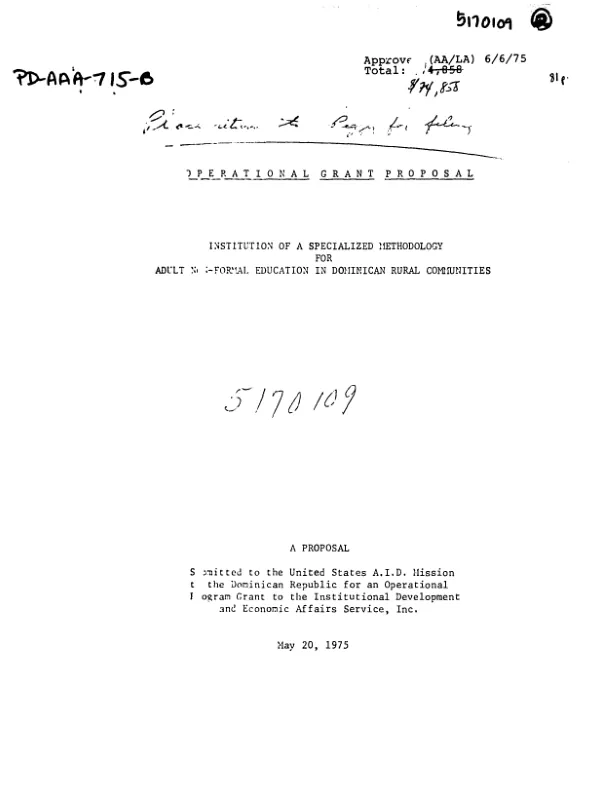 U.S. development assistance to rural Bolivia, 1941-1974 : the search for development strategy