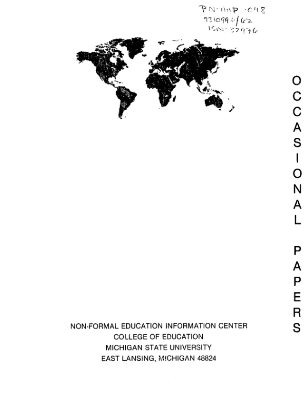 Non-formal education and farm cooperatives in West Africa