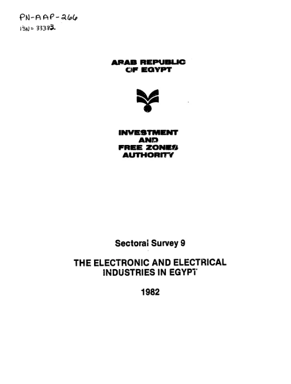 Electronic and electrical industries in Egypt