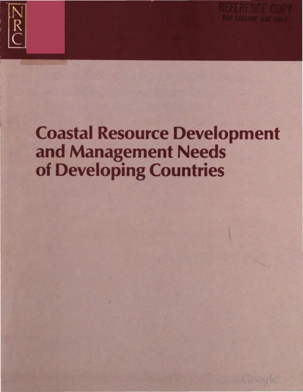 Coastal resource development and management needs of developing countries