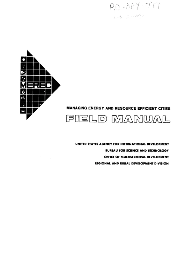 Managing energy and resource efficient cities : field manual