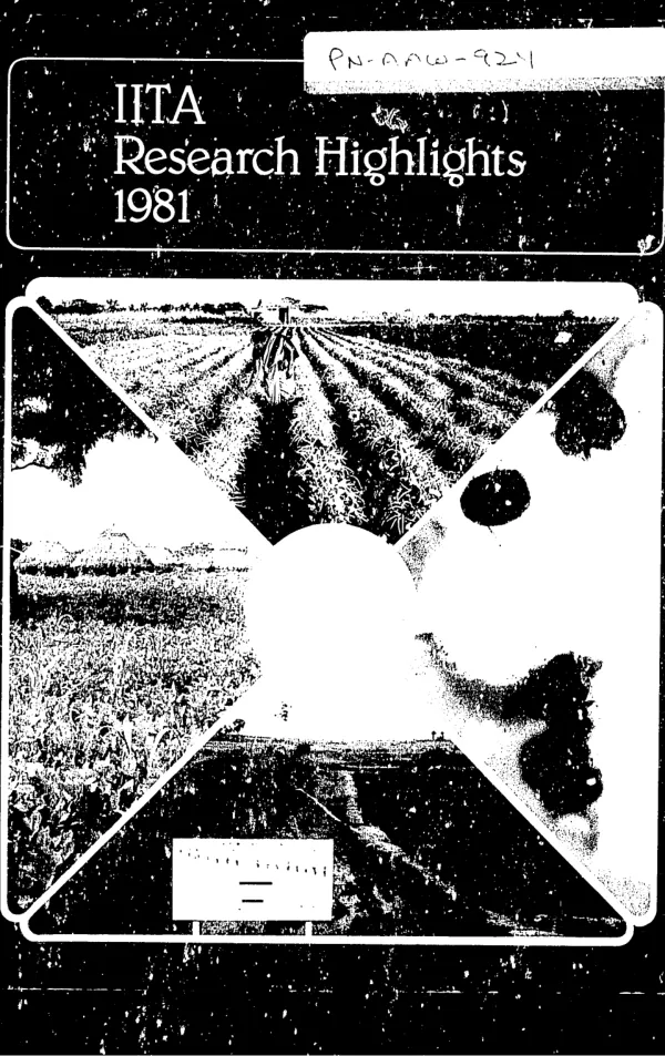 IITA research highlights 1981