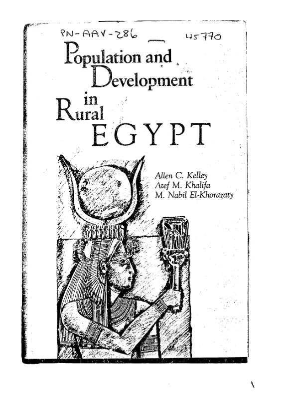 Population and development in rural Egypt