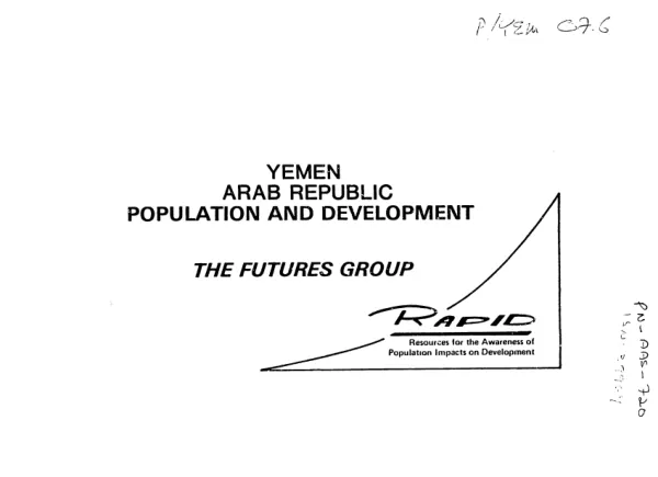 Yemen Arab Republic : population and development