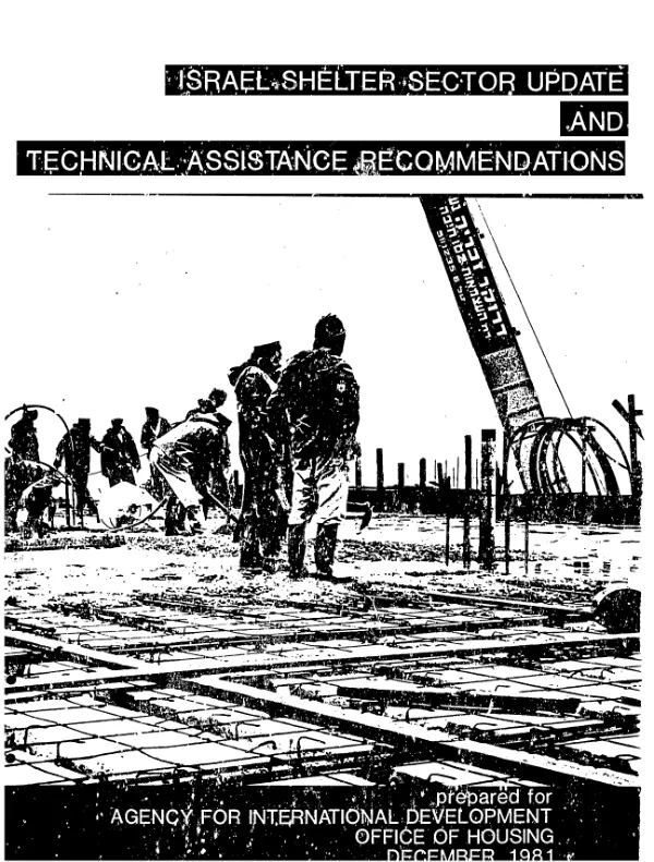 Israel shelter sector update and technical assistance recommendations