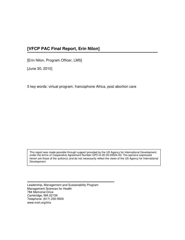 Kitui : district environmental assessment report