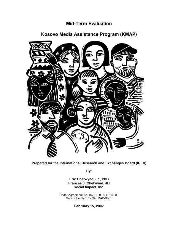 Mid-term evaluation : Kosovo media assistance program (KMAP)