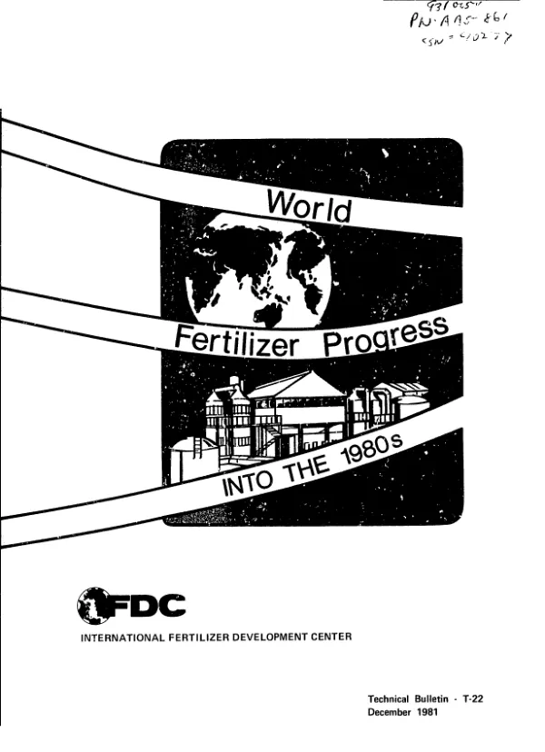 World fertilizer progress into the 1980"s