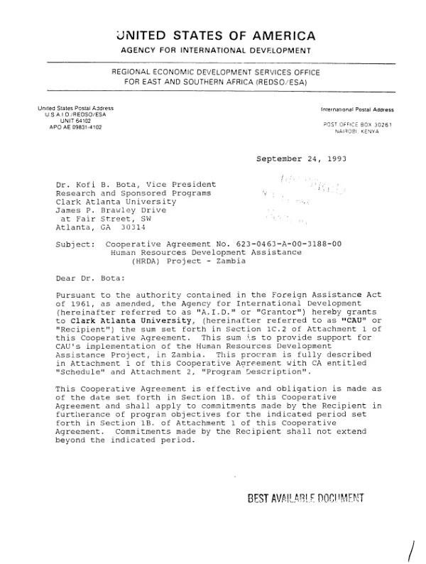 Civil-military relations : USAID"s role