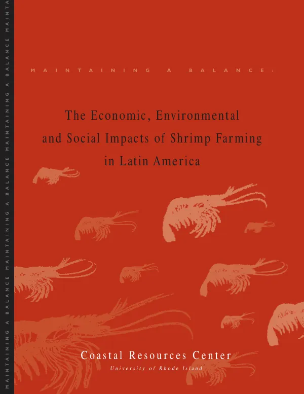 Maintaining a balance : the economic, environmental and social impacts of shrimp farming in Latin America
