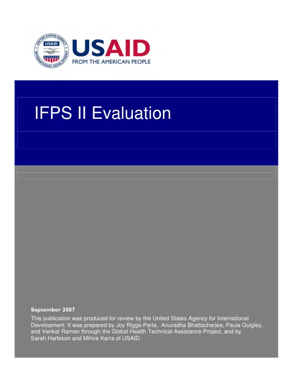 IFPS II evaluation