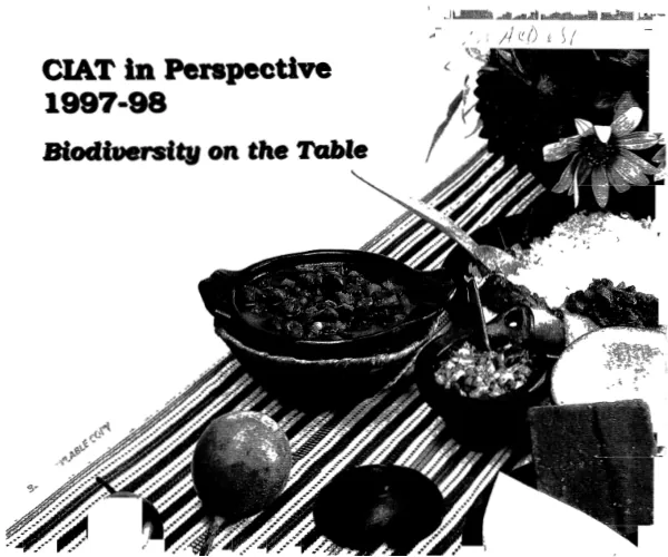 CIAT in perspective 1997-98 : biodiversity on the table