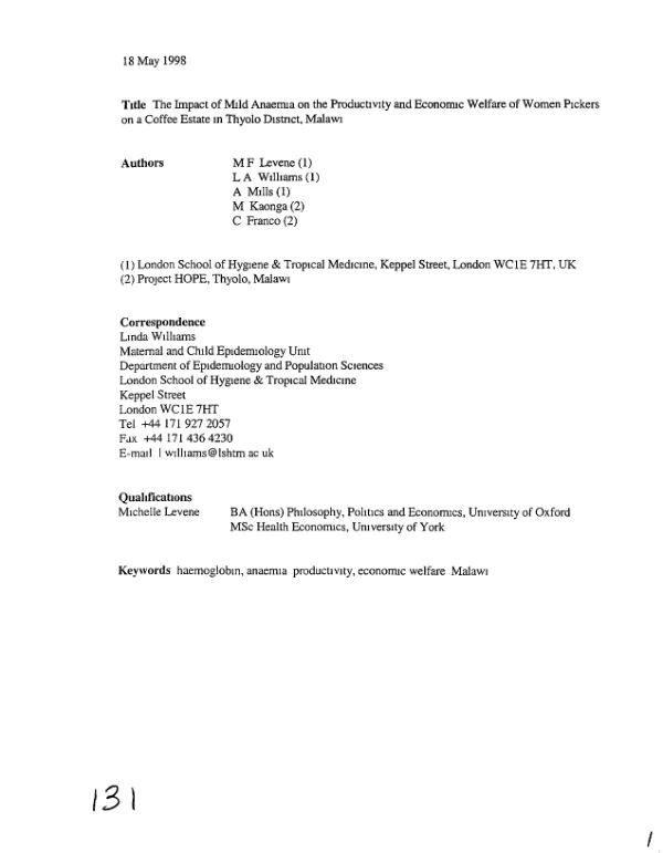 Evaluation of the general participant training (GPT) II project : USAID/Indonesia