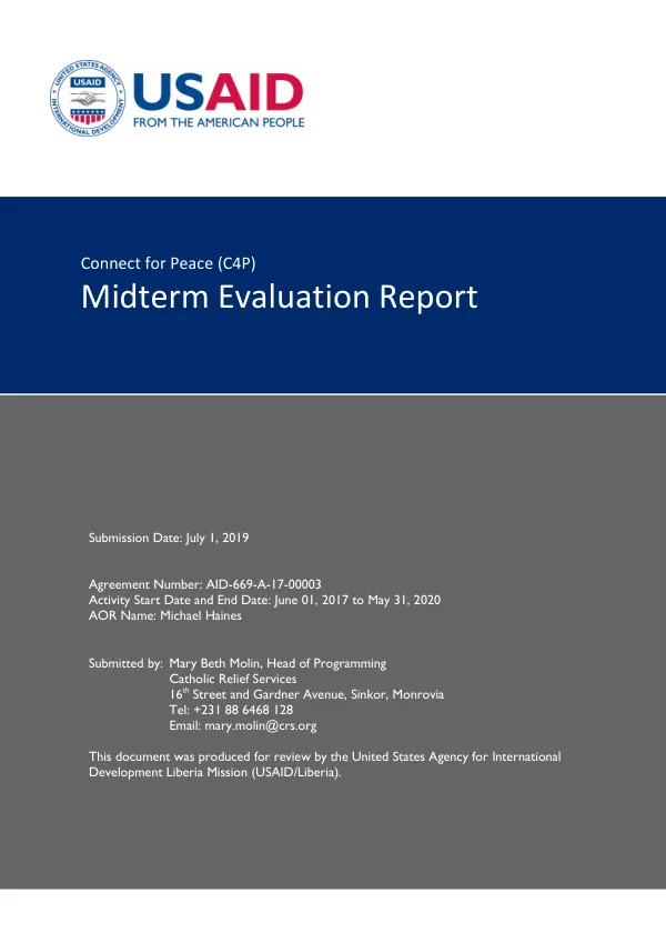 Connect for peace (C4P) : midterm report