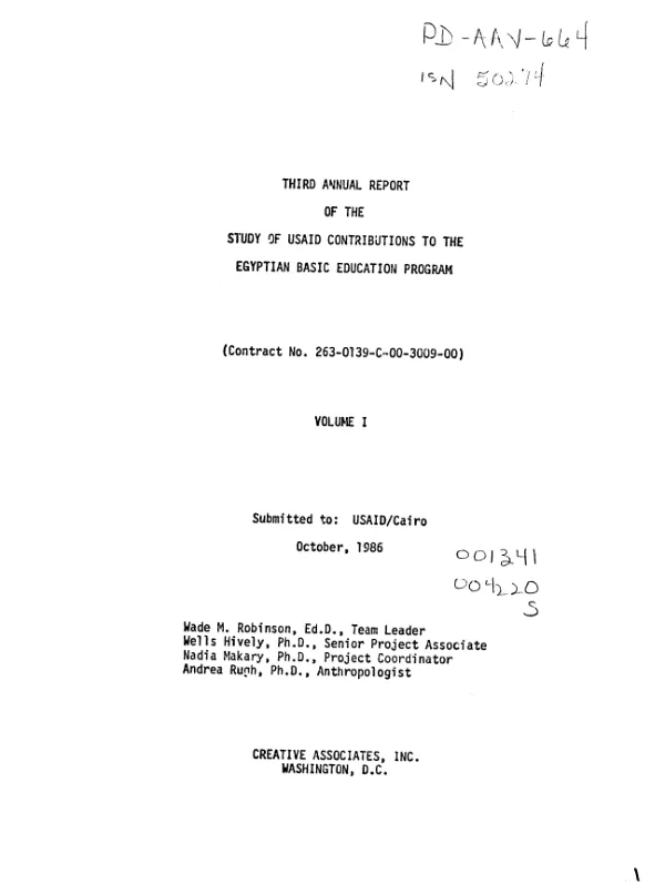 Rural water supply and sanitation : amendment no. 1