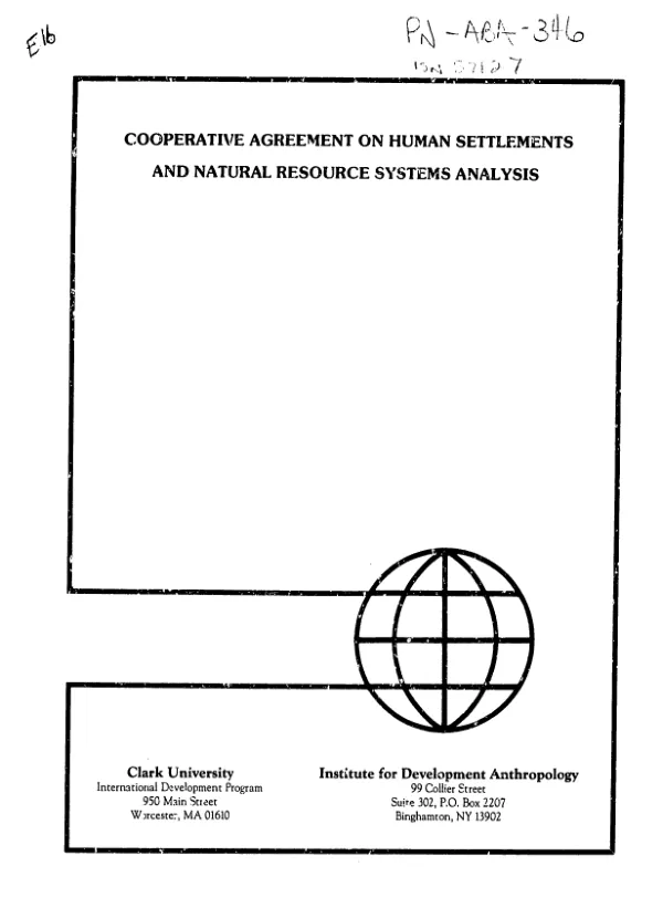 Settlement and deforestation in Central America : a discussion of development issues