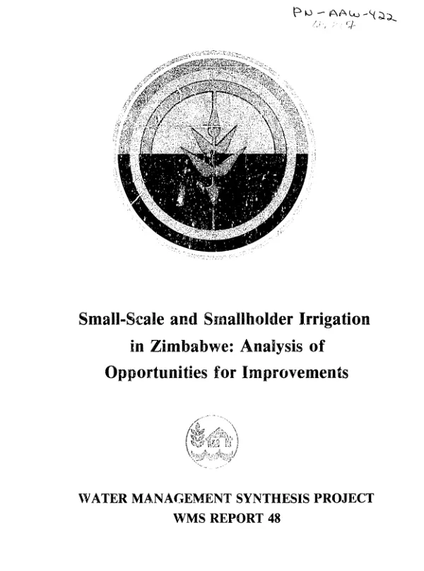 Small-scale and smallholder irrigation in Zimbabwe : analysis of opportunities for improvements