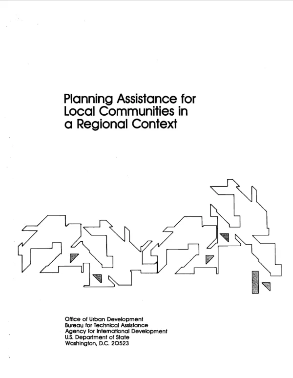 Planning assistance for local communities in a regional context