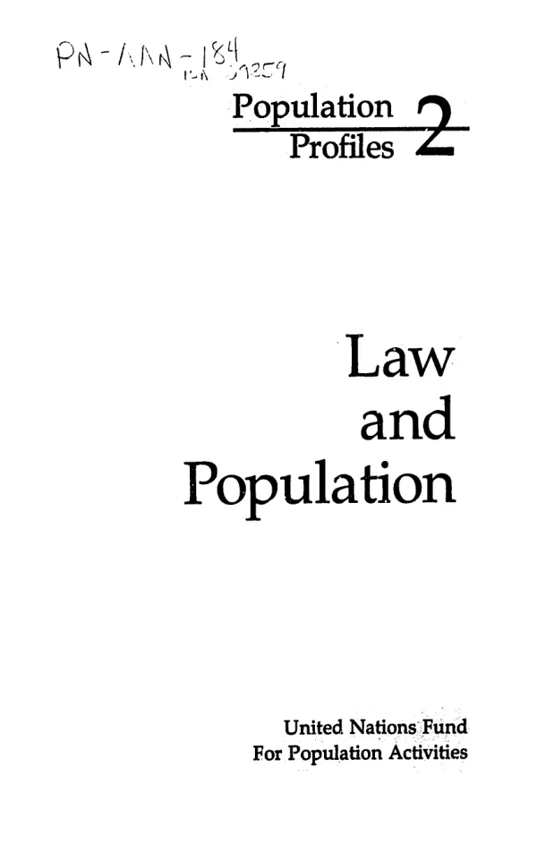 Law and population