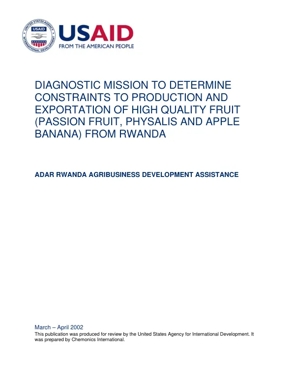 SURVEY ON CATTLE DISEASES IN THE SELIBABY AREA, MAURITANIA, PRELIMINARY REPORT