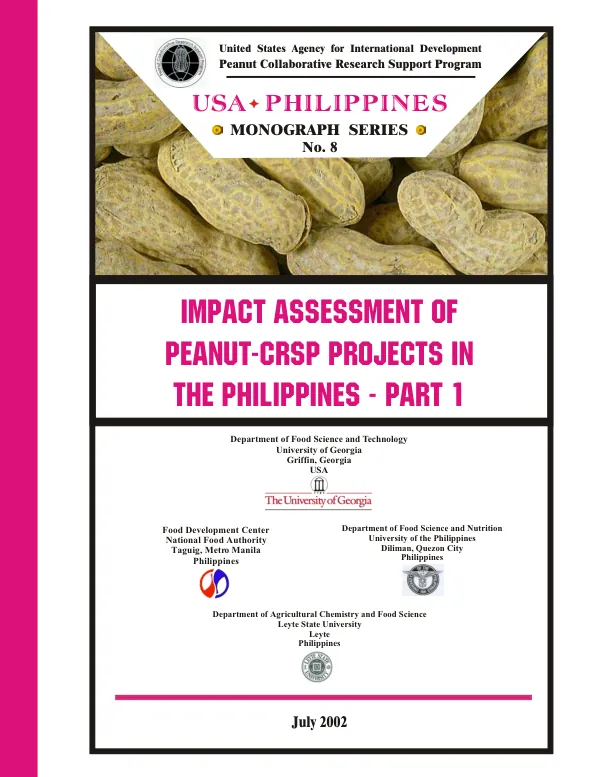 Impact assessment of peanut-CRSP projects in the Philippines : part 1