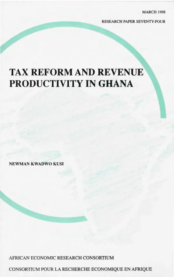 Tax reform and revenue productivity in Ghana