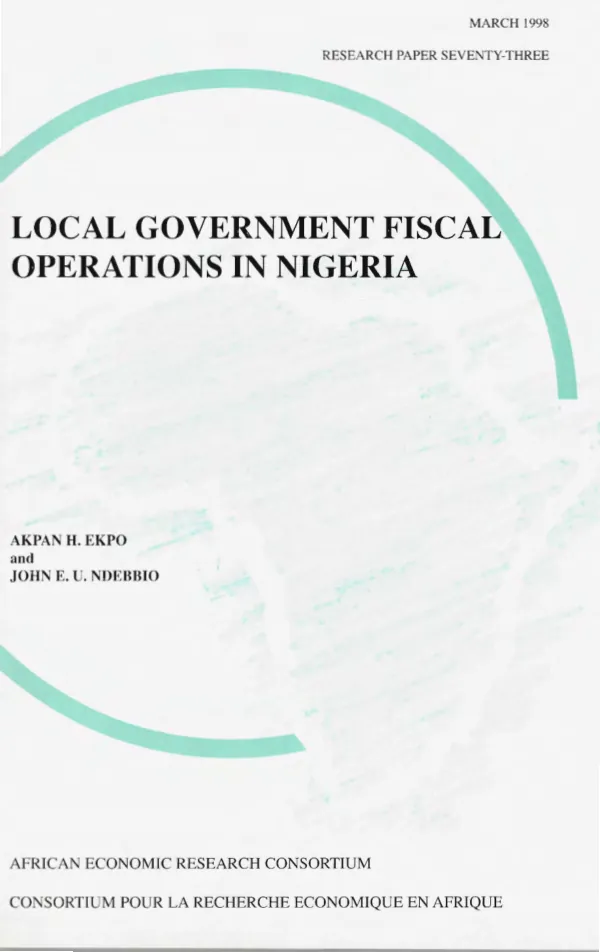 Local government fiscal operations in Nigeria