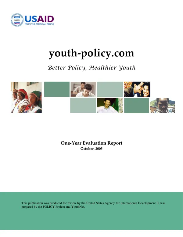 Youth-policy.com : one-year evaluation report