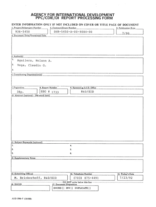 Agricultural development bank of the Dominican Republic : a loan repayment analysis