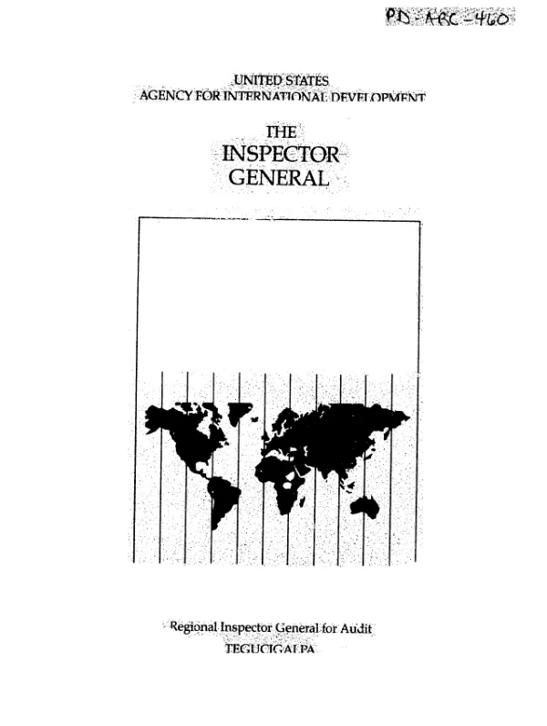 Audit of the immunization and oral rehydration therapy services for child survival project in Guatemala