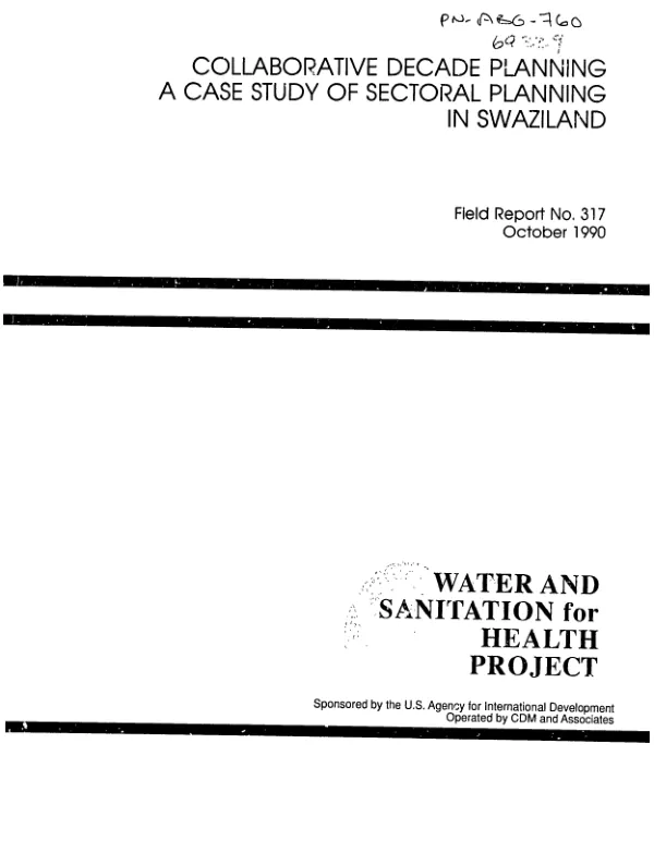Collaborative decade planning : a case study of sectoral planning in Swaziland