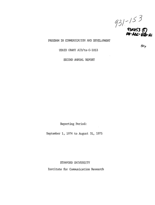 Model for a fertilizer information unit in developing countries