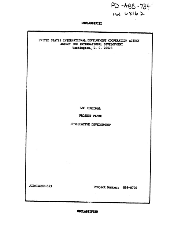 Legislative development