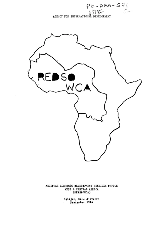 Regional Economic Development Services Office, West & Central Africa (REDSO/WCA)