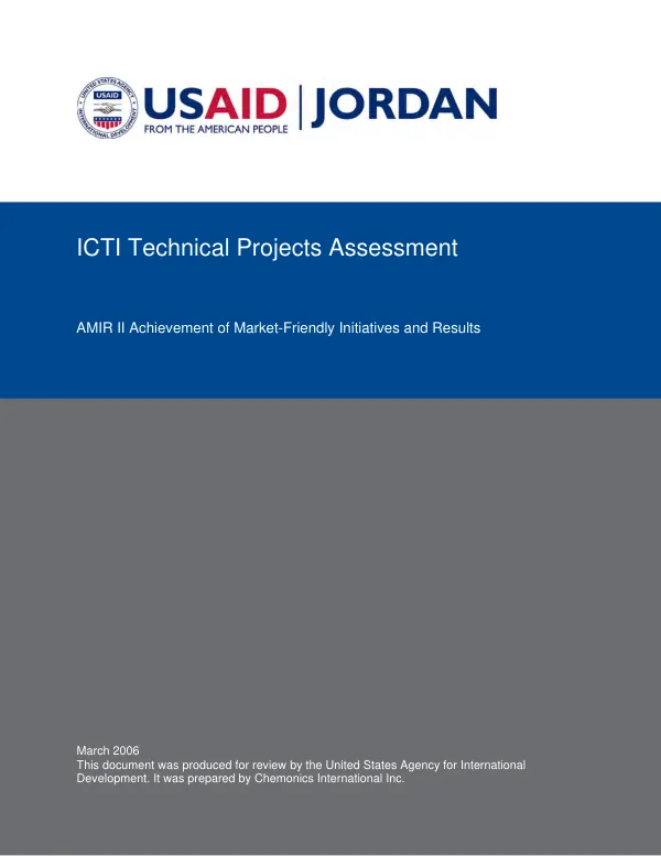 ICTI technical projects assessment : final report