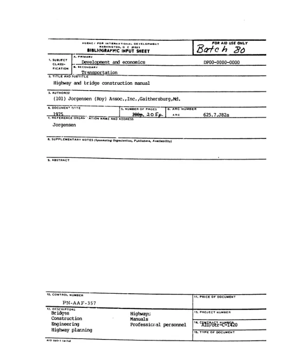 Project assistance completion report : energy commodities and equipment program -- 391-0486