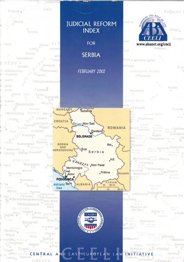 Judicial reform index for Serbia