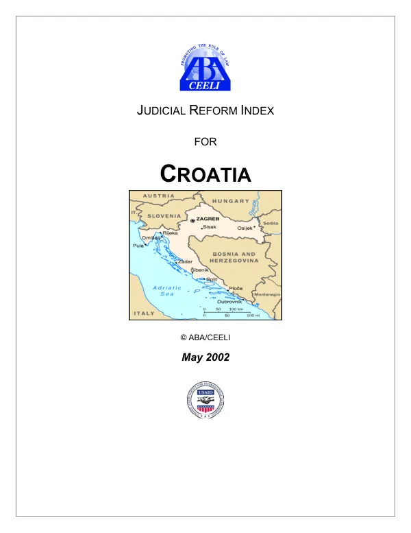 Judicial reform index for Croatia