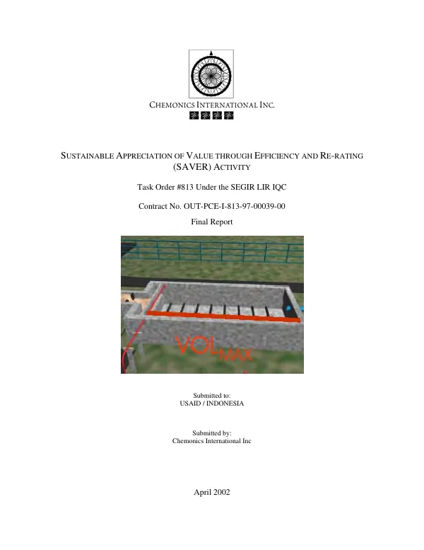 Sustainable appreciation of value through efficiency and re-rating (SAVER) activity : final report