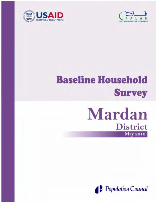 Baseline household survey : Mardan District