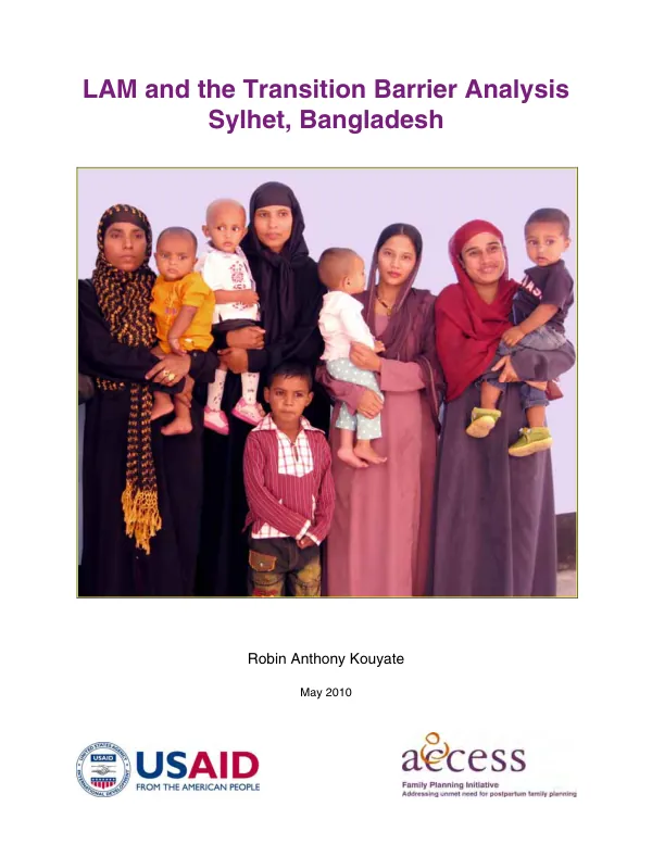 LAM and the transition barrier analysis : Sylhet, Bangladesh
