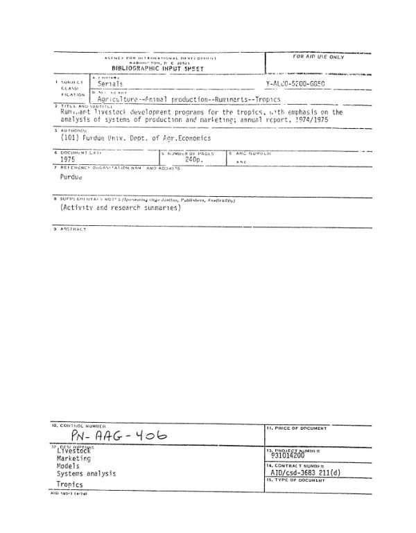 Mali youth assessment report