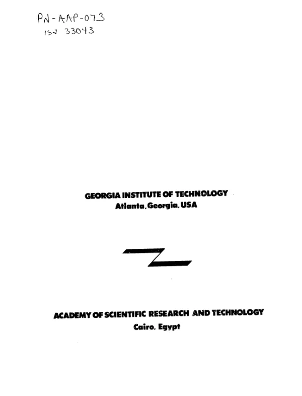 Egyptian national system for scientific and technical information : design study