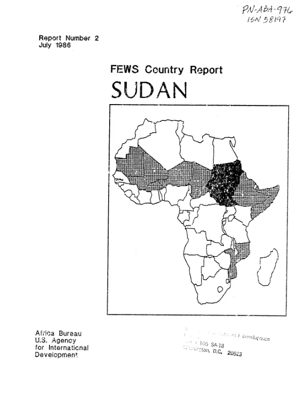 Sudan : prices, pests and security -- a fragile potential