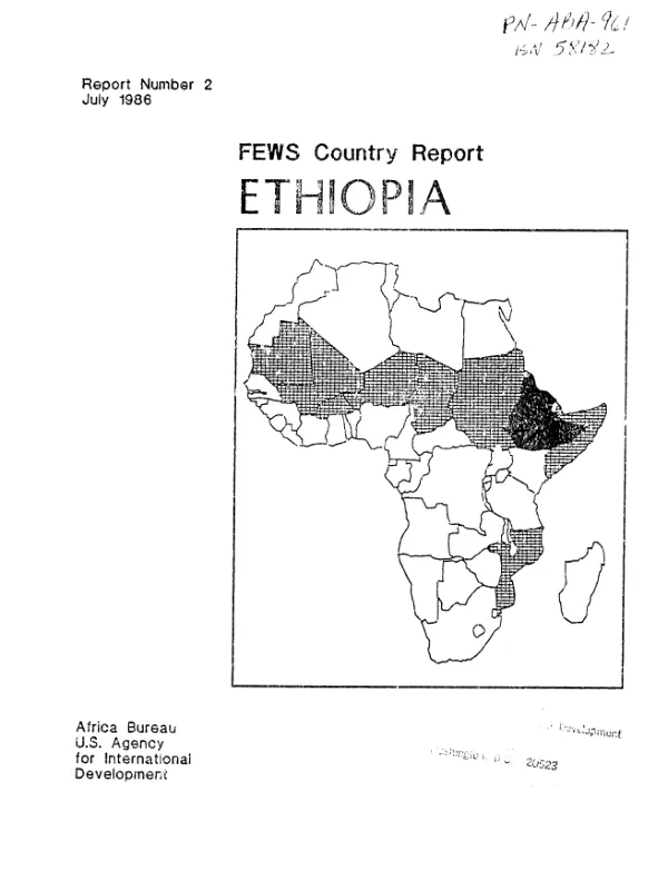 Ethiopia : agricultural outlook good but fragile