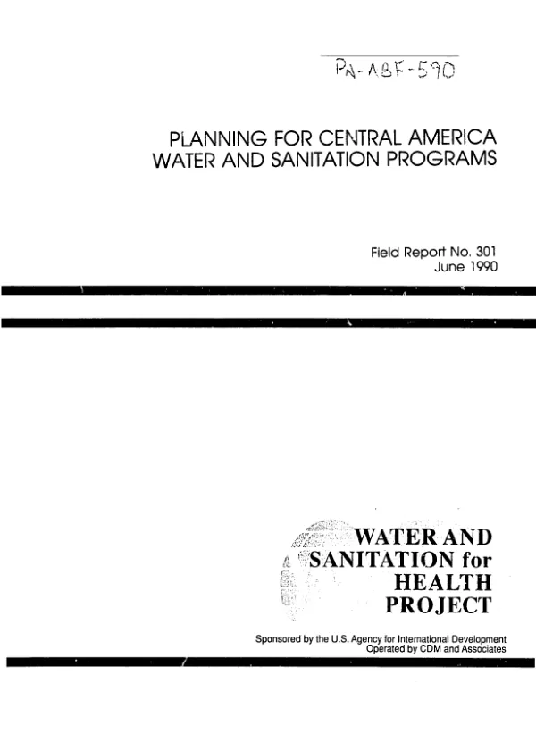 Planning for Central America water and sanitation programs