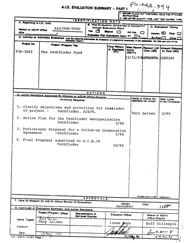 Pathfinder Fund