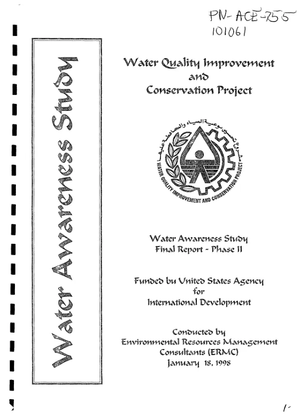Water awareness study : final report -- phase II
